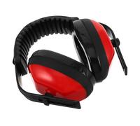 HOMSFOU Cuffia Antirumore Elettronica per Studenti, Protezione Udito Rosso | Riduzione Rumore e Isolamento, Uso in Biblioteca e Dormitorio, ABS PVC Spugna Morbida Stile Casuale