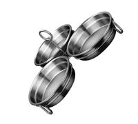 HOMSFOU Cuociuova in Acciaio Inox 304 a Forma di Cuore, Stampo per Uova in Camicia Maniglia Centrale, Teglia Antiaderente per Cucina Domestica, Set 1 Pezzo per Cottura a Vapore e Gelatine