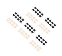 HOMSFOU Cuscinetti Nasali per Occhiali Antiscivolo in Eva Morbida 1,5 Mm, Set da 20 Pezzi Rosa e Nero, per Montature Confortevoli senza Pressione Sul Naso, per Uso Quotidiano