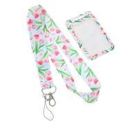 HOMSFOU Custodia per Carte con Cordino e Design Elegante per Studenti e Professionisti Protezione Antigraffio per Badge e Carte Identità