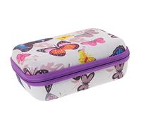 HOMSFOU Custodia Per Fotocamera Per Ragazza Organizer Elettronico Portatile Cerniera Stile Farfalla Protezione Per Attività All Per Compleanni e