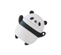HOMSFOU Custodia Protettiva in Silicone per Auricolari Wireless Forma Panda Cartone Animato Antiurto e Resistente per Auricolari Wireless Generazione Compatibile