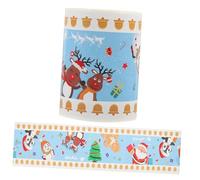 HOMSFOU Decorativo Natalizio Carta per Bacheche Adesivo Murale Cartoon per Scuole e Uffici per Lavagne e Decorazioni Festive Autoadesivo