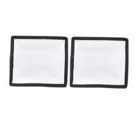 HOMSFOU Diffusore Flash Morbido 15x17 Cm Calza Diffusore per Luce Stroboscopica Set 2 Pezzi per Ritratti Fotografia Matrimonio e Video Streaming Interno Chiusura a Strappo