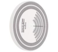 HOMSFOU Disco Stroboscopico per Giradischi, Tester di Velocità 33/45/78 Giri/Min, Include Disco di Calibrazione e Strumento per Misurare la Distanza dell'Ago