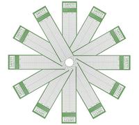 HOMSFOU Etichette per l'ispezione mensile delle scale, 50 pezzi, carta verde, sicurezza e prevenzione infortuni per estintori e ponteggi, business