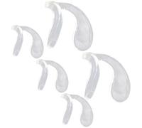 HOMSFOU Eyeglass Nose Pad Replacement in Silicone, 5 Pezzi, Bianco, per Frames e Decorative Glasses, Previene lo Slittamento