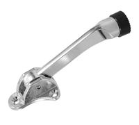 HOMSFOU Fermaporta a Forma di Ferro di Cavallo in Lega di Zinco Blocco a Pedale Regolabile per Porte Interne Argento 5.1X1.6X1 Pollici