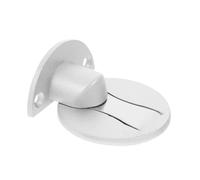 HOMSFOU Fermaporta Chiusura Magnetica Magnetico Invisibile in Lega di Alluminio Argento, Fermaporta da Pavimento Senza Foratura Heavy Duty per Porte del Bagno