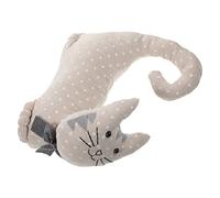 HOMSFOU Fermaporta Pavimento in Tessuto Forma di Gatto Gonfiabile Simpatico per Casa Ufficio Fermaporta Decorativo Soffice Protegge Pavimento e Tiene Aperta La Porta in Sicurezza