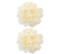 HOMSFOU Fermatende a Fiore 2 Pezzi Fermacravatta per Tende con Clip Decorativi per Casa E Albergo Accessori Facili da Usare per Tendaggi Floreali Senza Danni alle Tende Bianco