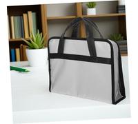 HOMSFOU Fireproof Document Organizer Bag For Business Travel Compact Portable Briefcase With Fire Resistant Protection Professional Design For Office Meetings And Important Files