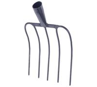 HOMSFOU Forca per Letame Domestica in Ferro Resistente, Forcone Portatile per e Manutenzione Prato, Strumento Versatile per Giardinaggio e Uso Rurale