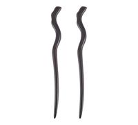 HOMSFOU Forcine per Chioma Orientali in Legno di Ebano 2 Pezzi, Bacchette Antiche Vintage per Acconciature Hanfu e Cerimonie, Fermagli Tradizionali per Feste e Festival delle Lanterne