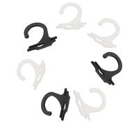 HOMSFOU Ganci per Calzini in Plastica 400 Pezzi, Grucce Trasparenti e Nere Lisce per Esposizione e Organizzazione, Strumenti Pratici per Appendere Calzini in Casa e Negozio