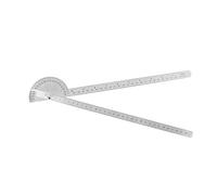HOMSFOU Goniometro Angolare Acciaio Inox Doppia Asta e Rotazione Righello per Ingegneri e Falegnami Misurazione Precisa per Disegno e Progetti Architettonici