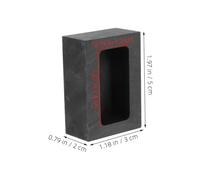 HOMSFOU Graphite Crucible Furnace Mold for Metal Melting And Casting Square High Temperature Graphite Ingot Mold for Aluminum And Alloy Refining Heat Conductive