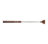 HOMSFOU Grattaschiena Retrattile in Legno e Metallo, Back Scratcher Manuale, Leggero e Portatile, Impugnatura Comoda, Delicato sulla Pelle, per Anziani