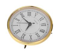 HOMSFOU Inserto Orologio Quarzo Tondo con Numeri Romani Silenzioso Movimento per Sostituzione Parti Orologio da Parete Vintage per Ufficio e Camera