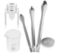 HOMSFOU Kit Fai da Te per Realizzare e Riparare Rossetti con Stampo in Silicone, Cucchiaio per Trucco, Cera Sigillata e Candela, Attrezzatura Compatibile per Uso Domestico da Viaggio