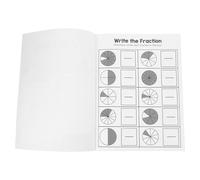 HOMSFOU Kit Montessori di Matematica per Esercizi Pratici su Frazioni Libro Didattico Pagine per Scuola Elementare e Homeschool Supporto per Apprendimento Numeratori e Denominatori