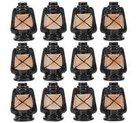 HOMSFOU Lampada a Cherosene in Miniatura 12 Pezzi in Resina per Micro Paesaggi e Decorazioni Fatte a Mano Casa delle Bambole Vintage