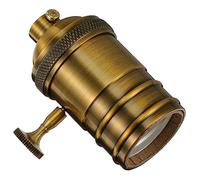 HOMSFOU Lampada Sospensione Vintage Attacco Portalampada Retrò in Pressofusione Di Alluminio Compatibile Lampadine Edison Per Illuminazione Decorativa Fai Da Te e Ambienti Industriali