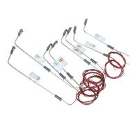 HOMSFOU Lampione Stradale Modello in Scala 1/100 1/150 1/200 con Testa Singola 15 Pezzi per Modellismo Ferroviario e Micro Paesaggi Decorativi