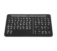 HOMSFOU Lavagna Braille Didattica Lettere e Numeri in Rilievo, Tavola per Apprendimento Tattile, Strumento Montessori per Ragazzo Ragazza Non Vedenti a Casa e Scuola