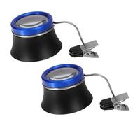 HOMSFOU Lente D'ingrandimento da Orologiaio 20x Clip, Lente D'ingrandimento per Lavori di Precisione e Lettura Anziani, Strumento Portatile per Riparazione Orologi e Gioielli