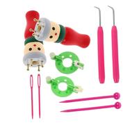 HOMSFOU Macchina per Lavorare Maglia in Legno Strumento per Intrecciare Corde e Accessori Fai da Te Uncinetti e Aghi per Braccialetti e Progetti Decorativi