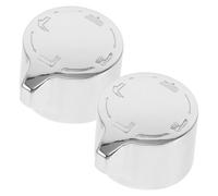 HOMSFOU Manopola Deviatrice per Doccia a 4 Posizioni in Metallo, Set da 2 Pezzi Selettore Flusso Regolabile, Ricambio Compatibile per Soffione Doccia e Controllo Acqua Stabile,