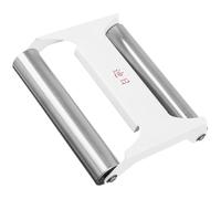 HOMSFOU Mattarello da Cucina in Acciaio Inox 304 Doppio per Impasto, Rullo per Pasta e Pizza Perni a Doppio Asse, Strumento Robusto e Leggero per Laminazione e Stesura in Casa