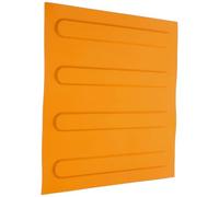 HOMSFOU Mattoni Ciechi Pratici in Pvc Giallo Design a Strisce Tattili per Pavimento Tattile da Esterno e Interno, per Persone Non Vedenti