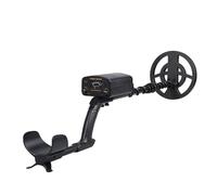 HOMSFOU Metal Detector Rivelatore di Metalli Nero, Alta Precisione, Modalità Riconoscimento, Plastica e Metallo, 2 X 9v (6f22), senza Batteria, per Esterni e Escursionismo