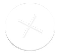 HOMSFOU Micrometro per Microscopio Righello Calibratore in Vetro, Due Righelli Incrociati da 10mm, Scala di 0,1mm, per Misurare Lunghezze e Calibrare Microscopi