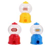 HOMSFOU Mini Distributore di Caramelle in Plastica da 3 Pezzi, Scatola Bomboniera Compatta e Portatile, Distributore di Snack per Feste, Compleanni e Matrimoni