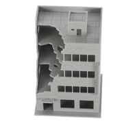 HOMSFOU Modello Di Edificio Danneggiato Dalla Battaglia Edificio Di Una Casa In Rovina Edifici In Rovina Modello Di Architettura