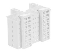 HOMSFOU Modello Miniatura Edifici Città in Plastica per Tavolo di Sabbia Scenari Urbani Moderni con Grattacieli Decorazione Artistica e Modello di Pianificazione Urbana