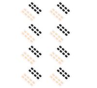 HOMSFOU Naselli Antiscivolo in Eva per Occhiali, Cuscinetti Nasali in Schiuma 1mm, 16 Pezzi (8 Beige + 8 Neri), Protezione Naso senza Pressione Adatti a Occhiali da Sole e Montature