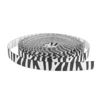 HOMSFOU Nastro con Stampa Zebra Resistente e Tagliabile per Decorazioni Fai da Te Fiocchi Confezioni e Progetti Artigianali