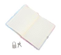 HOMSFOU Notebook con Serratura e Chiavi Peluche Gatto Morbido per Scrittura e Segreti Blocco Note Portatile per Regalo