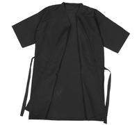 HOMSFOU Onicotecnica Attrezzature Abito Cliente Salone Veste Mantello Abito Color Mantello Stile Kimono Grembiule Parrucchiere Per E Uomo 1 Pz (Nero) Per Parrucchieri