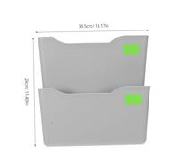 HOMSFOU Organizer da Parete per Documenti in Plastica Resistente Portariviste e Portadepliant Multifunzione Montaggio Rapido per Ufficio e Casa