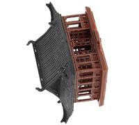 HOMSFOU Padiglione Cinese Miniatura in Resina per Decorazione Giardino Zen e Micro Paesaggio da Tavolo Ufficio e Casa