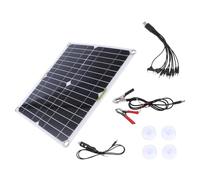 HOMSFOU Pannello Solare Monocristallino 200w Kit Esterno Caricatore 12v per Batterie Auto, Camper e Barche, Energia Solare Mobile Leggero ad Alta Efficienza per Viaggi e Uso All’aperto