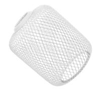HOMSFOU Paralume in Ferro a Rete Sferico Cilindrico Bianco 120x150mm, Coprilampada per Lampada da Tavolo e Soffitto, Protezione Gabbia Lampadina per Uso Domestico e Soggiorno