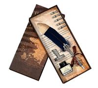 HOMSFOU Penne Calligrafiche Vintage con Punta Sostituibili e per Compleanni e Speciali Colore Casuale