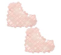 HOMSFOU per Rilassa la Stanchezza Oculare in di Cristallo Rosa a Forma di Cuore Design Semplice e Confortevole per Trattamenti Viso e Relax