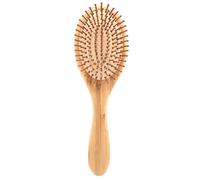 HOMSFOU Pettine da Parrucchiere in Bambù Naturale Cuscinetto Aria, Pettine Antistatico e Massaggiante per Cura Chioma Quotidiana, Accessorio Compatto per Stimolare la Cute e Ridurre Sebo